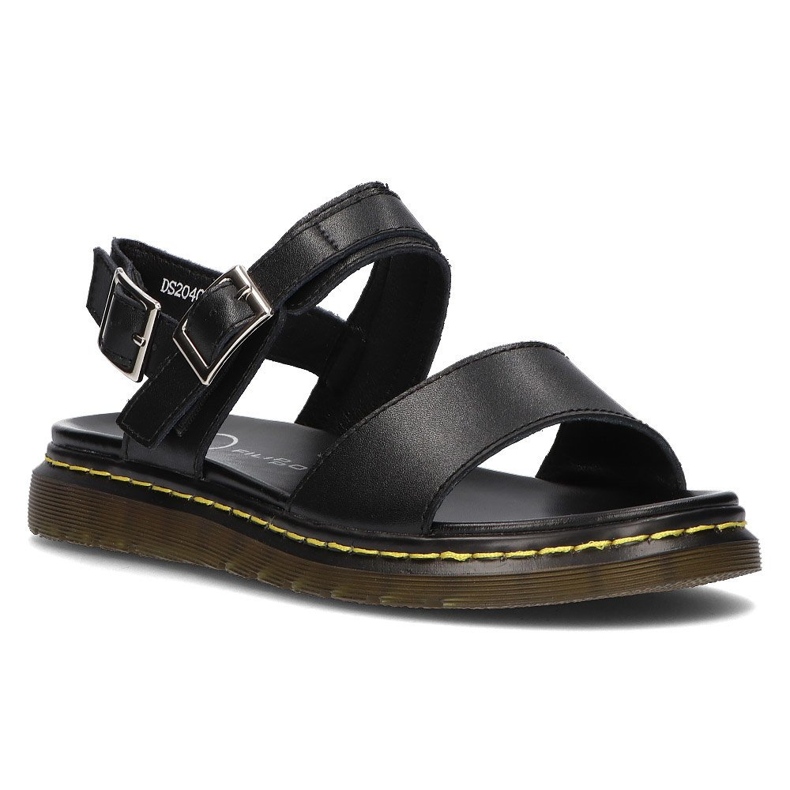 Sandalias de piel Filippo DS2040/21 Bk negro