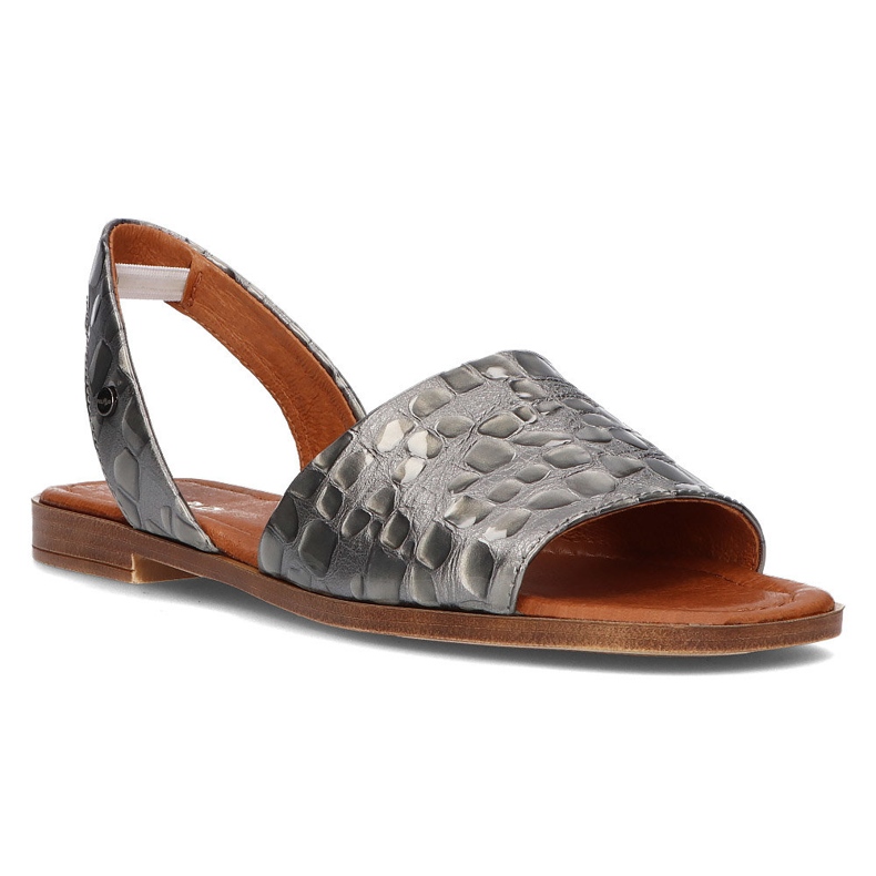 Sandalias de piel Filippo 40215 gris