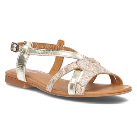 Sandalias de piel Filippo 05186-25/00-5 dorado