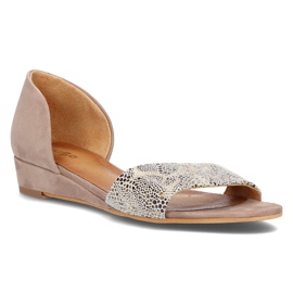 Sandalias de piel Filippo 01971-56/00-5 beige