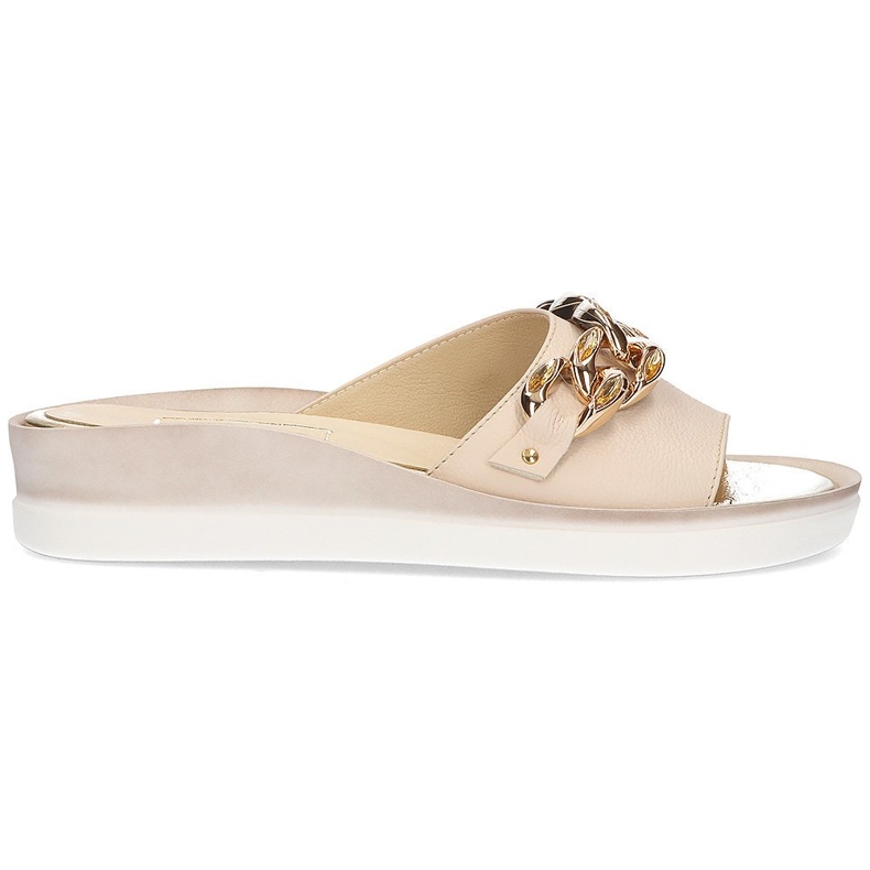 Babuchas de piel Filippo 105 beige