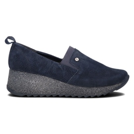 Zapatillas de cuero Filippo DP1500 / 21 Nv azul marino