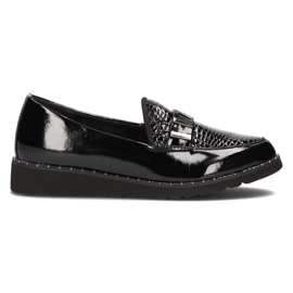 Mocasines de piel Filippo DP1515/21 Bk L negro
