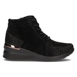 Botines de piel Filippo DBT1504/21 Bk Bk negro