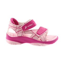 Sandalias rosas zapatos infantiles velcro para agua Rider 488
