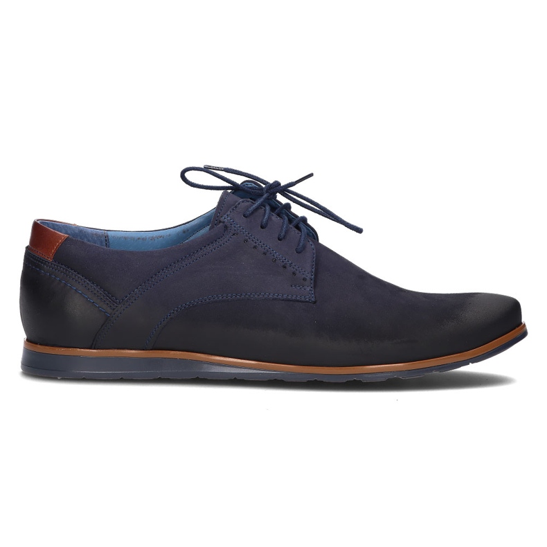 Zapatos de piel Filippo 1757 azul marino