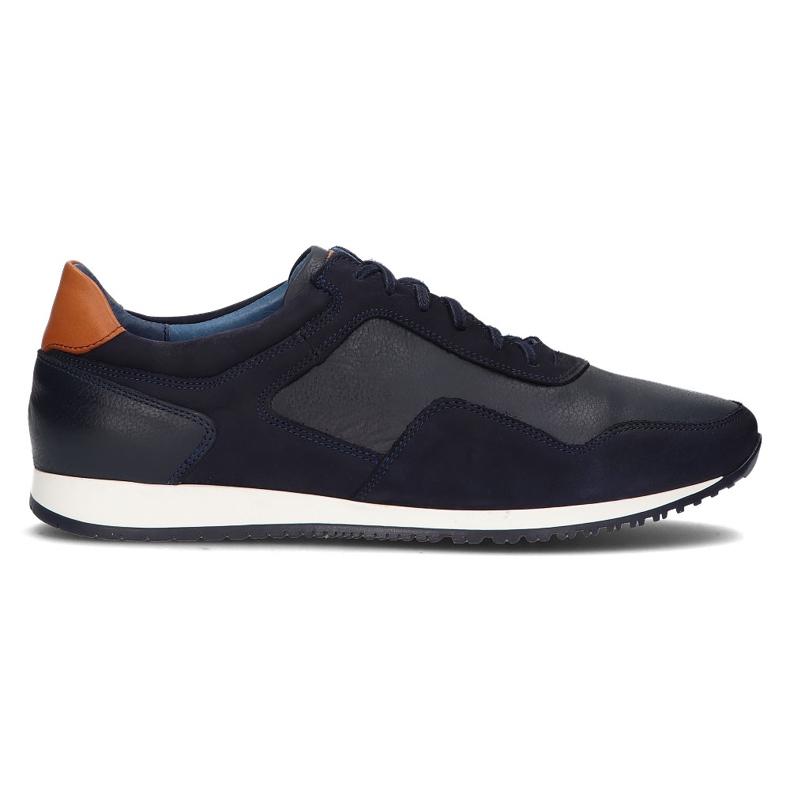 Zapatos de piel Filippo 1755 azul marino