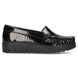 Zapatos de cuero Filippo DP3024 / 21 Bk Cr negro