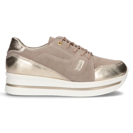 Deportivas de piel Filippo DP3407/21 Beige