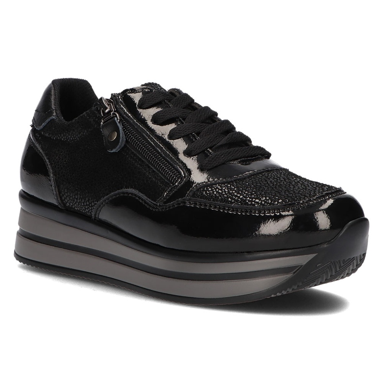 Deportivas de piel Filippo DP3152/21 Bk Negro Deportivas de piel Filippo DP3152/21 Bk Negro