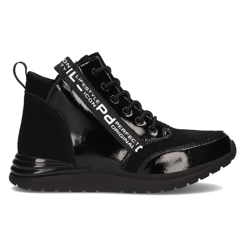 Deportivas de piel Filippo DP3062/21 Bk Negro