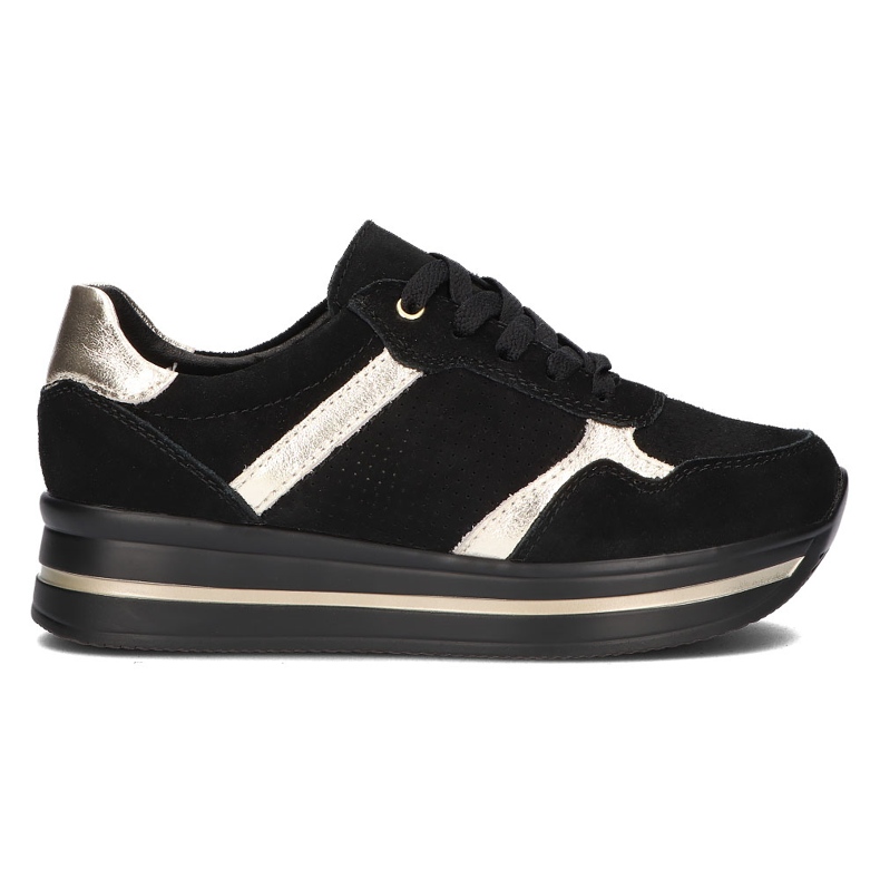 Zapatillas de cuero Filippo DP2004 / 21 Bk negro