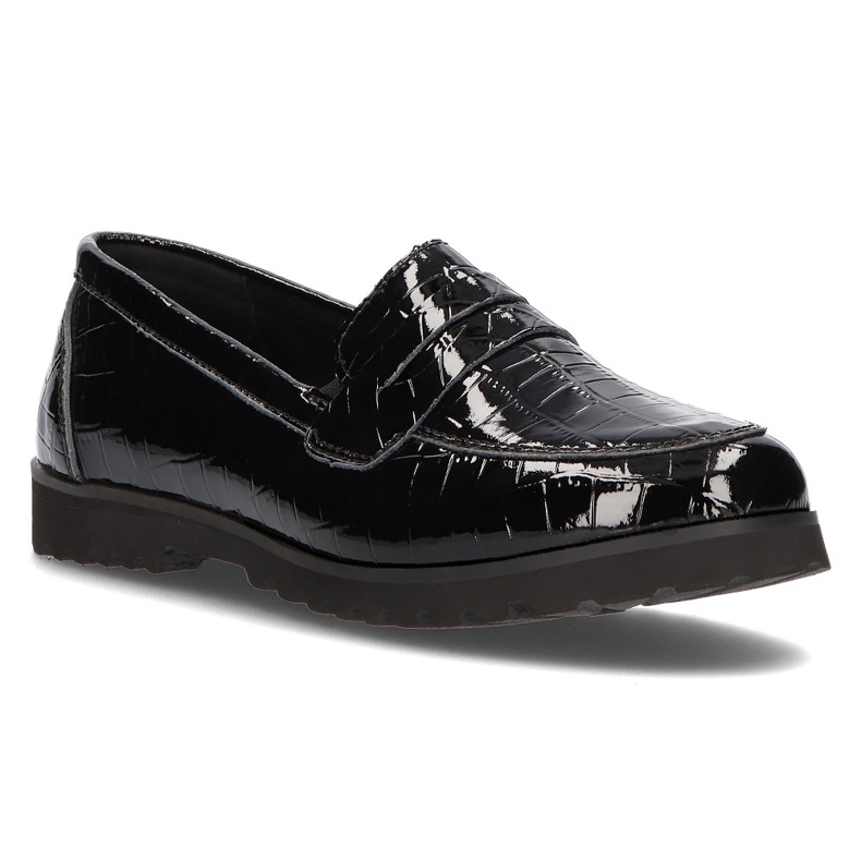 Mocasines de piel Filippo DP3172/21 Bk negro