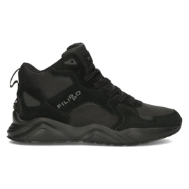 Cuero Trekking Filippo MTR3089/21 Bk negro
