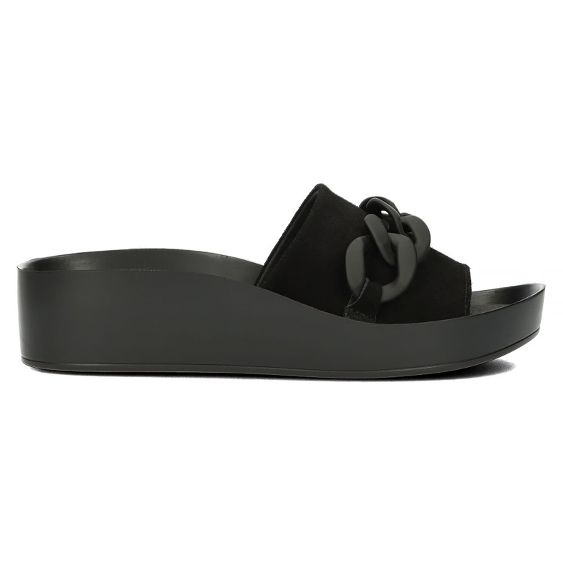 Babuchas de piel Filippo DK3593/22 Bk negro