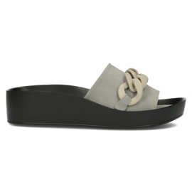 Babuchas de piel Filippo DK3593 / 22 Gr gris Babuchas de piel Filippo DK3593 / 22 Gr gris