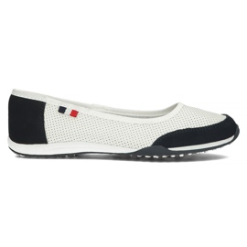 Zapatos de piel Filippo DP142/22 Wh Nv blanco y azul marino