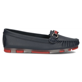 Mocasines de piel Filippo DP3613/22 Nv Rd azul marino