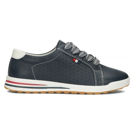 Zapatos de piel Filippo DP3509/22 Nv azul marino