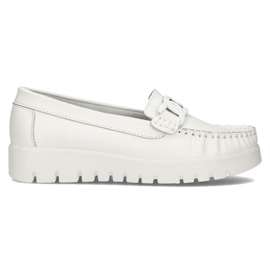 Mocasines de piel Filippo DP3334/22 Wh blanco