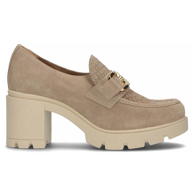 Zapatos de piel Filippo 20097 Taupe gris