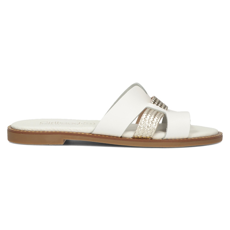 Zapatillas Filippo LH-305 de piel blanco