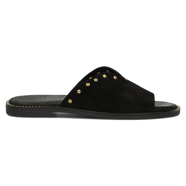 Zapatillas de cuero Filippo LH-425 negro