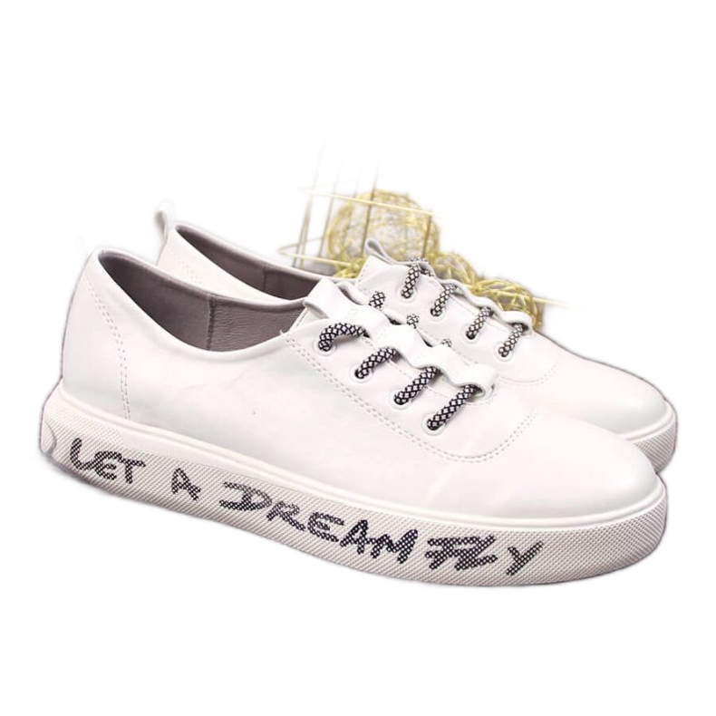 Zapatillas deportivas en la plataforma S. Barski W OLI145 blanco