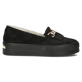 Zapatos de piel Filippo DP3532/22 Bk negro