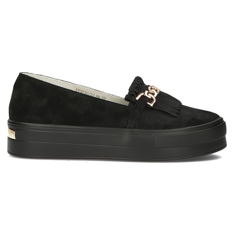 Zapatos de piel Filippo DP3532/22 Bk negro