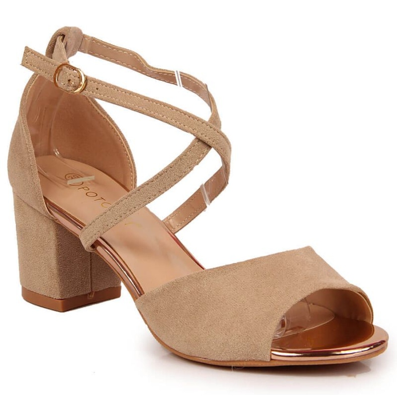 Sandalias en el puesto Potocki W WOL67B beige Sandalias en el puesto Potocki W WOL67B beige