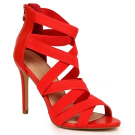 Sandalias de tacón alto Potocki W WOL69B rojo