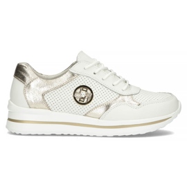 Zapatillas de cuero Filippo DP3544 / 22 Wh Go blanco