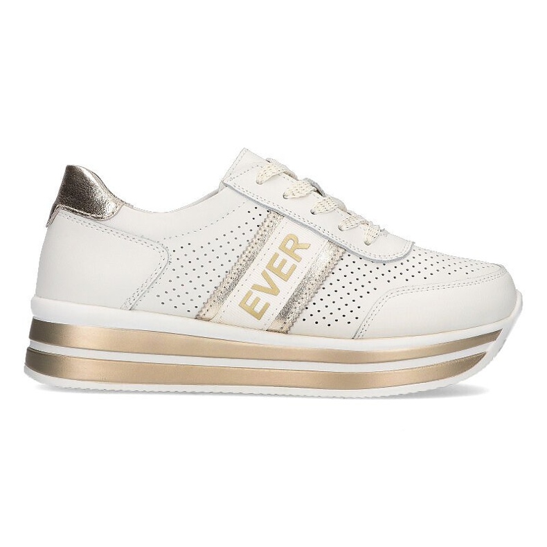 Zapatillas de cuero Filippo DP1414 / 22 Wh Go oro blanco dorado
