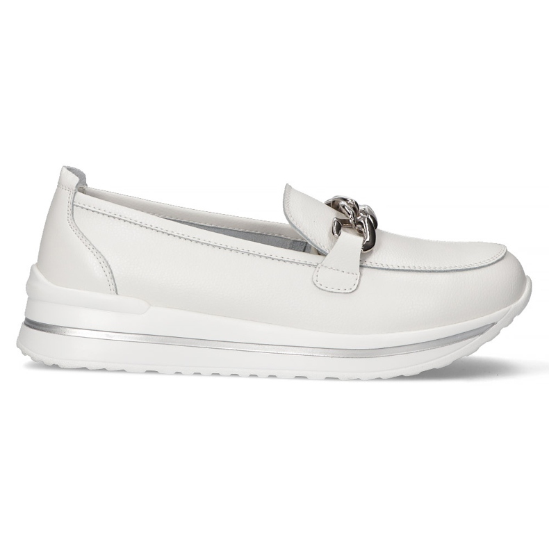 Zapatos de piel Filippo DP3555/22 Wh blanco