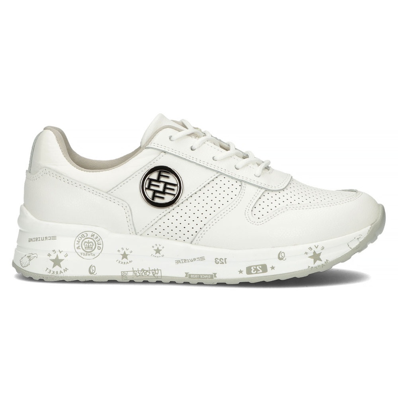 Zapatillas de cuero Filippo DP3542 / 22 Wh blanco