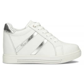 Zapatillas de cuero Filippo DP3549 / 22 Wh blanco