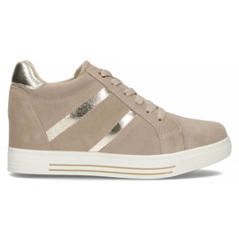 Zapatillas de cuero Filippo DP3549 / 22 Be beige