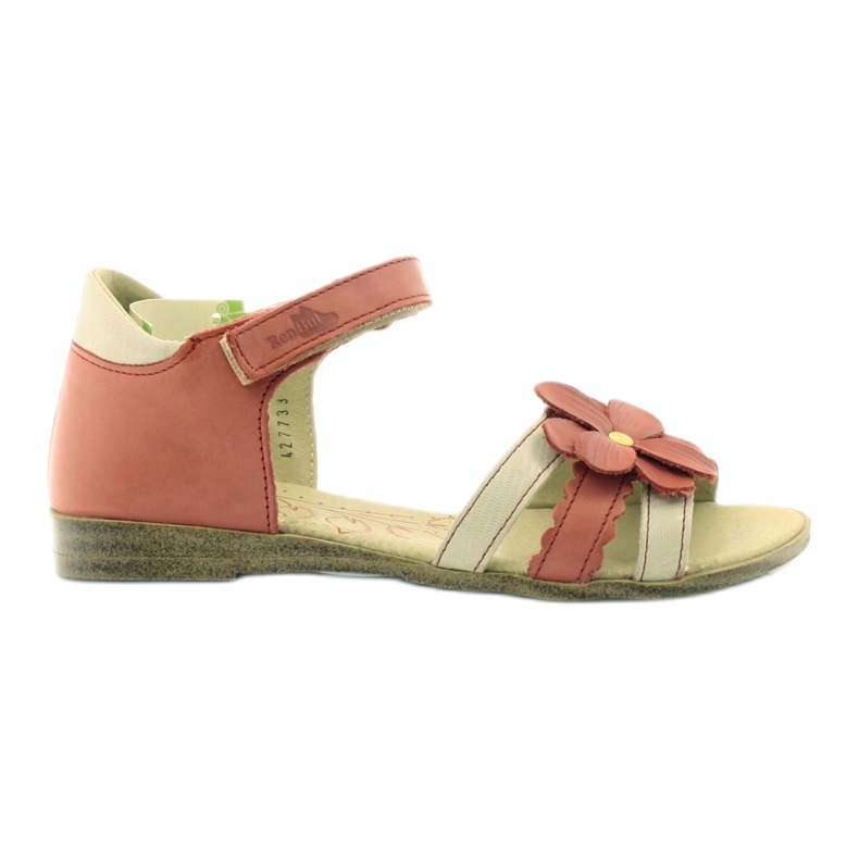 Sandalias niña Ren But flor de frambuesa rojo multicolor