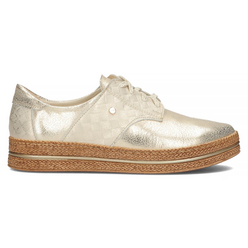 Zapatos de piel Filippo 10123 oro dorado