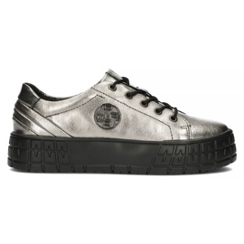 Deportivas de piel FILIPPO DP3528/22 Gn gun metal plata
