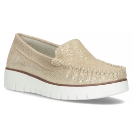 Mocasines de piel Filippo DP3534/22 Go dorado