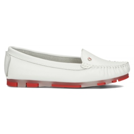 Mocasines de piel Filippo DP2037/22 Wh Rd blanco