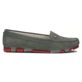 Mocasines Filippo DP2037 / 22 Gr Rd piel gris