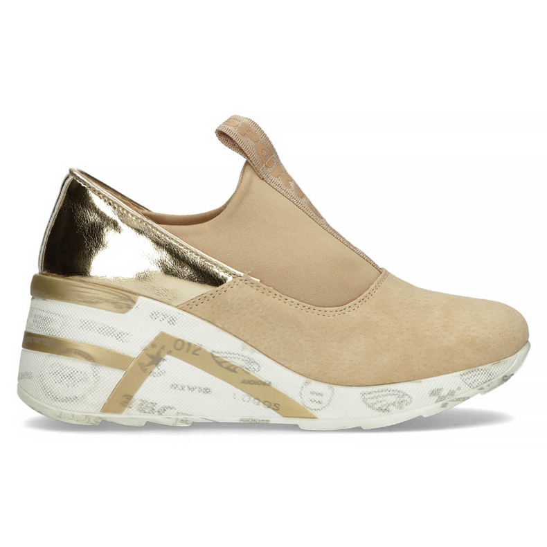 Zapatillas de cuero Filippo DP3652 / 22 Be beige