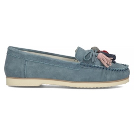 Mocasines de piel Filippo DP3512/22 Nv azul marino Mocasines de piel Filippo DP3512/22 Nv azul marino