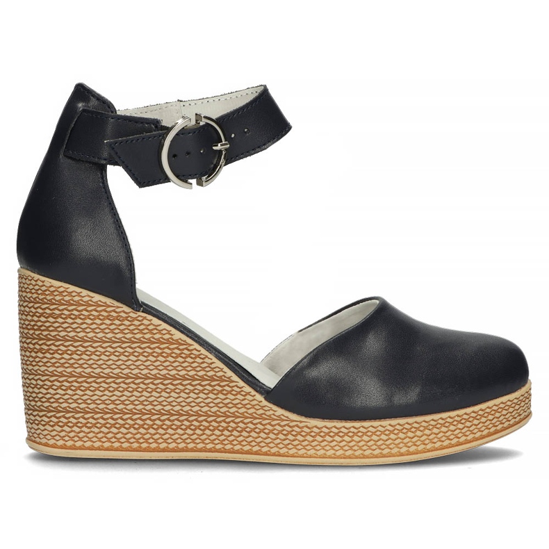 Sandalias de piel Filippo DP3519/22 Nv azul marino