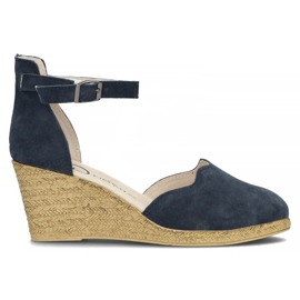 Sandalias de piel Filippo DS1394/22 Nv azul marino