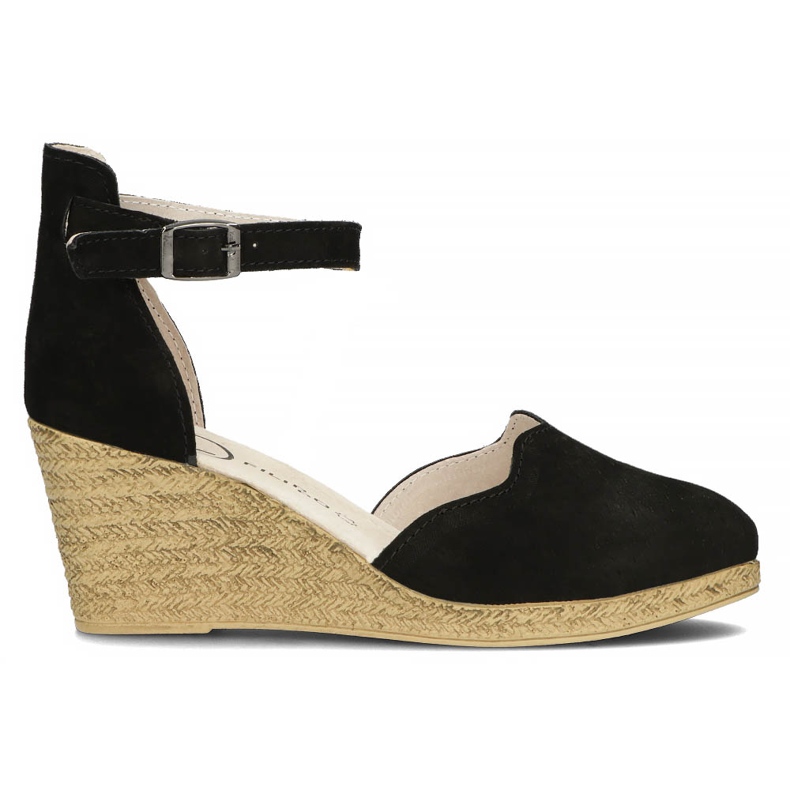 Sandalias de piel Filippo DS1394/22 Bk Negro
