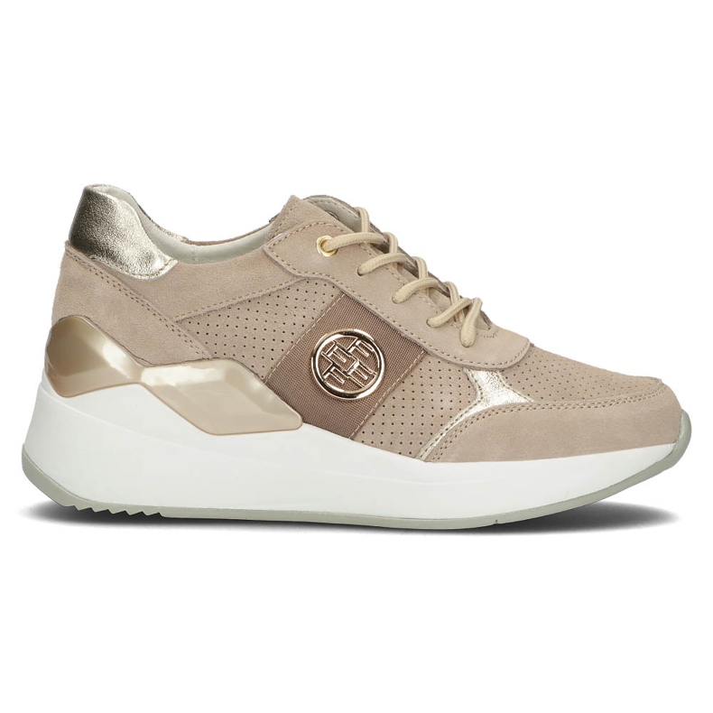Zapatillas de piel Filippo DP3553/22 Be beige